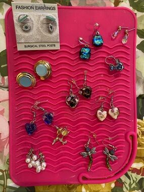 Assorted Dangle & Stud Earrings. All for pierced ears. (12 sets)